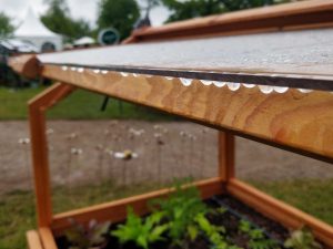 Treibhaus Tropfen an Abtropfkante