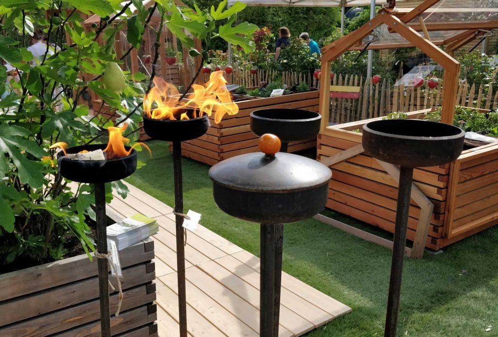 Gartenfackel für Wachs
